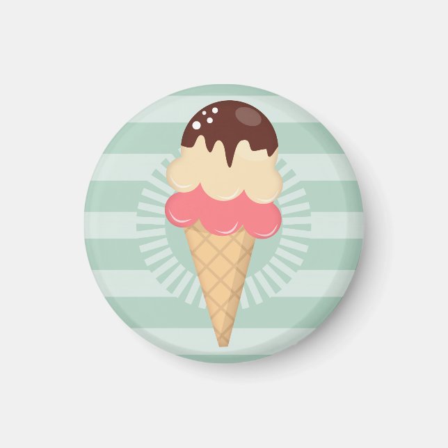 Aimant Coupe chocolate Vanilla Mint Green (Devant)