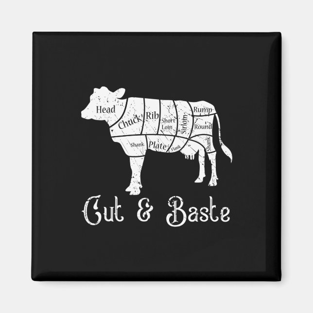 Aimant Coupe Et Vache Ste - Boucher De Boeuf Coupes De Di (Devant)
