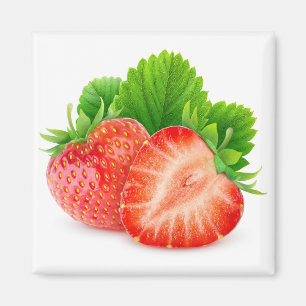 Aimant Couper les fraises à la feuille