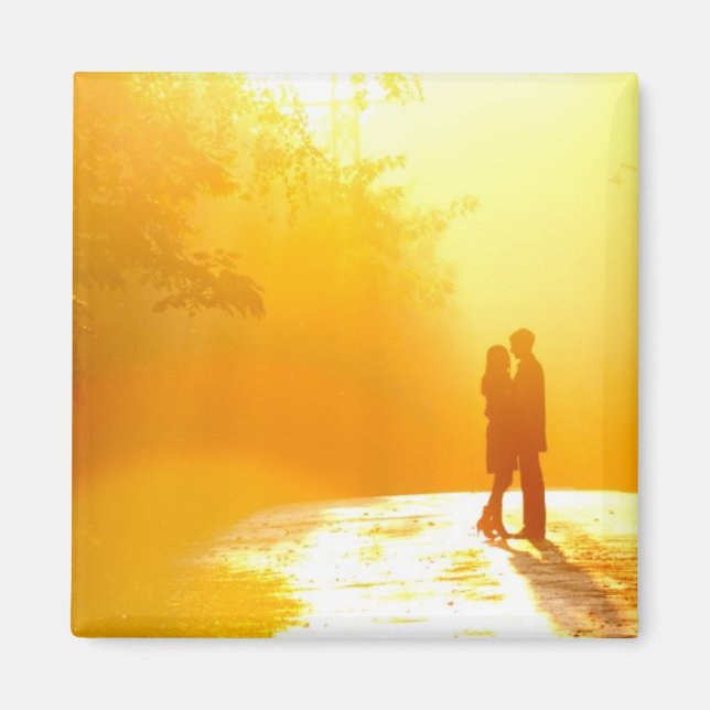 Aimant Couple baisant au soleil (Devant)