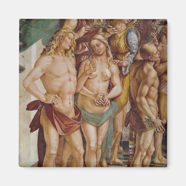 Aimant Couple couronné par un ange, détail (Devant)
