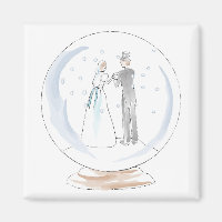 Couple Mariage du Globe des neiges