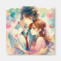 Couple mignonne Anime en amour