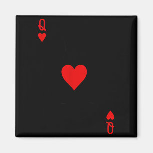Aimant Couple romantique embrassant la reine de cœur Ker