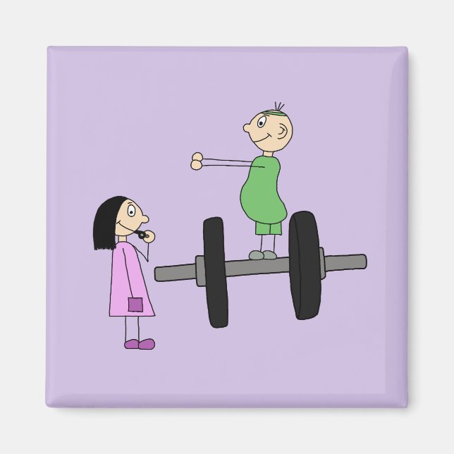 Aimant couple sportif (Devant)