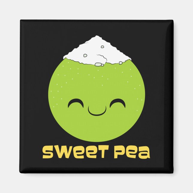 Aimant Couple Sweet Pea Performance de Relation Mignonne (Devant)