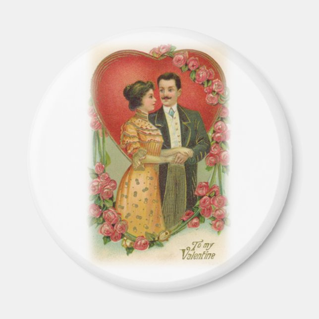 Aimant Couple victorien Valentine (Devant)