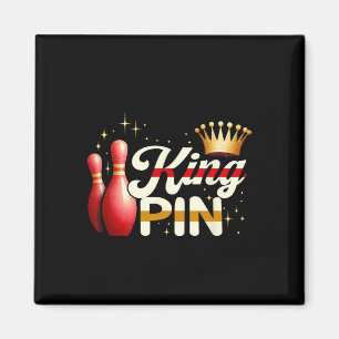 Aimant Couples Bowler League Bowler King Pin porter Cro