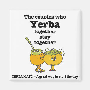 Aimant Couples YERBA MATE élégant