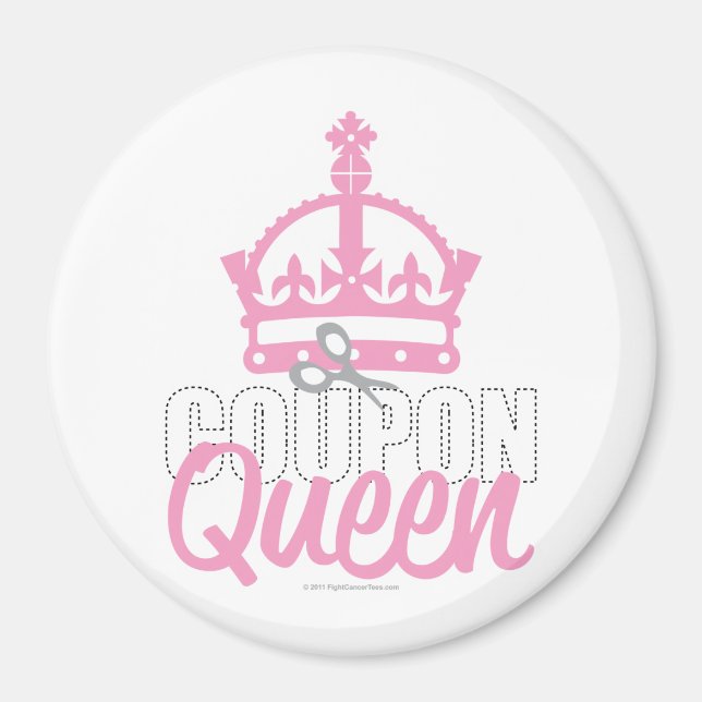 Aimant Coupon Queen (Devant)