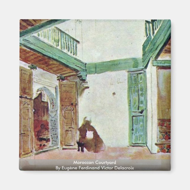 Aimant Cour marocaine (Devant)