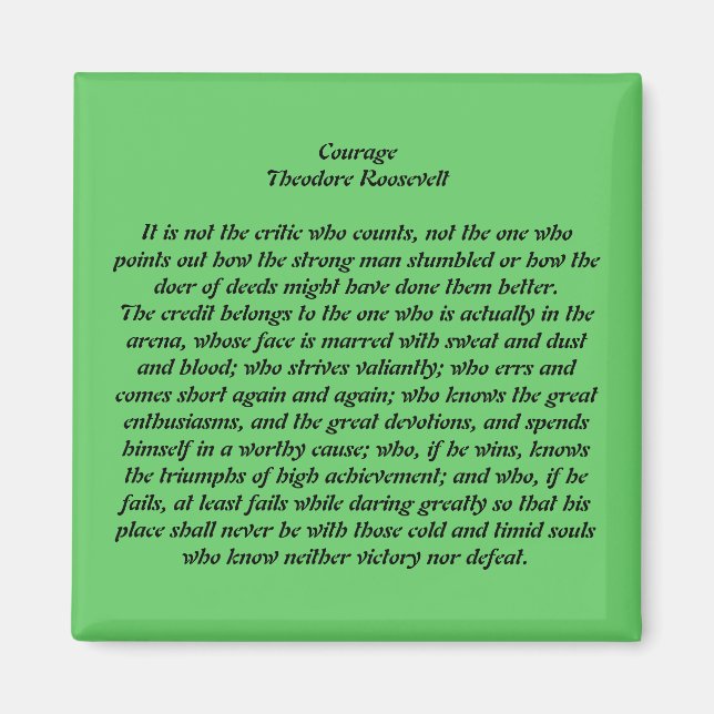 Aimant Courage (Devant)