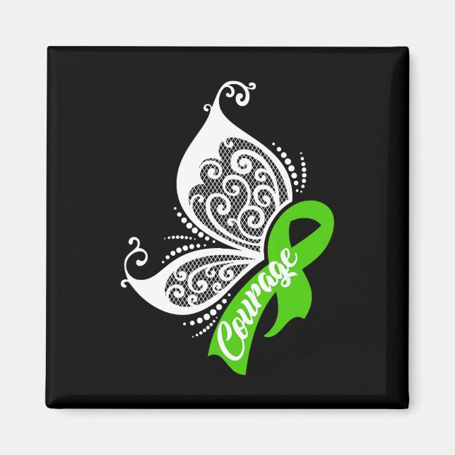 Aimant Courage Papillon Gallbladder Bile Duct Cancer Gif (Devant)