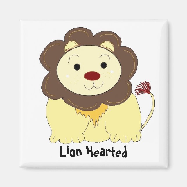 Aimant Courageux comme un lion (Devant)