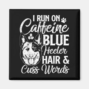 Aimant Coure Sur La Caféine Poils De Blue Heeler Et Gros 