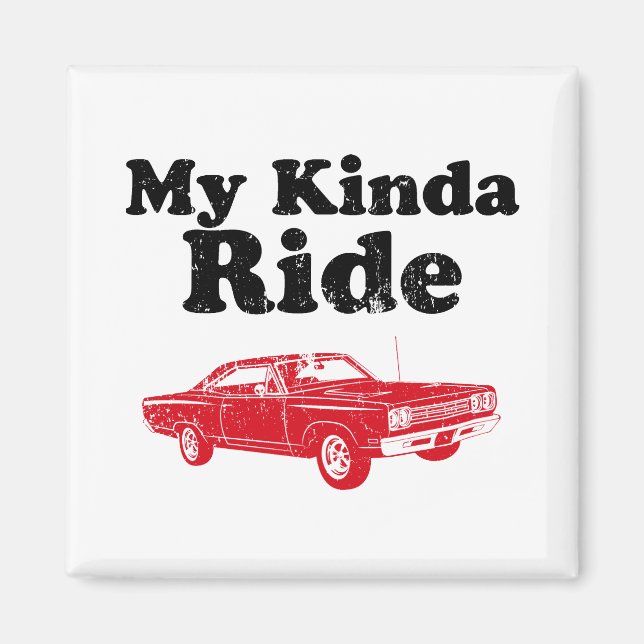 Aimant Coureur du chemin Plymouth 1969 (Devant)