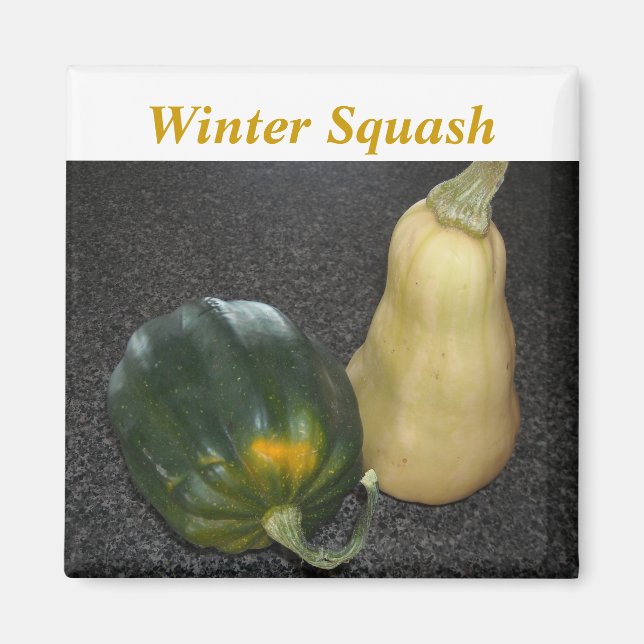 Aimant Courge d'hiver - Acorn et Butternut (Devant)
