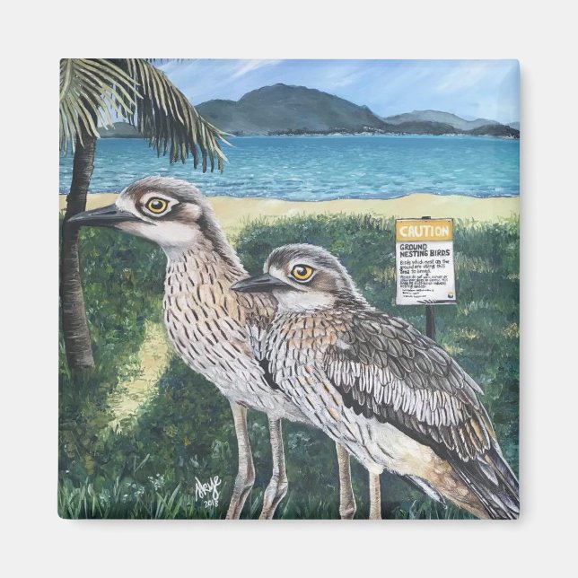 Aimant Courlis de Townsville Strand (Devant)