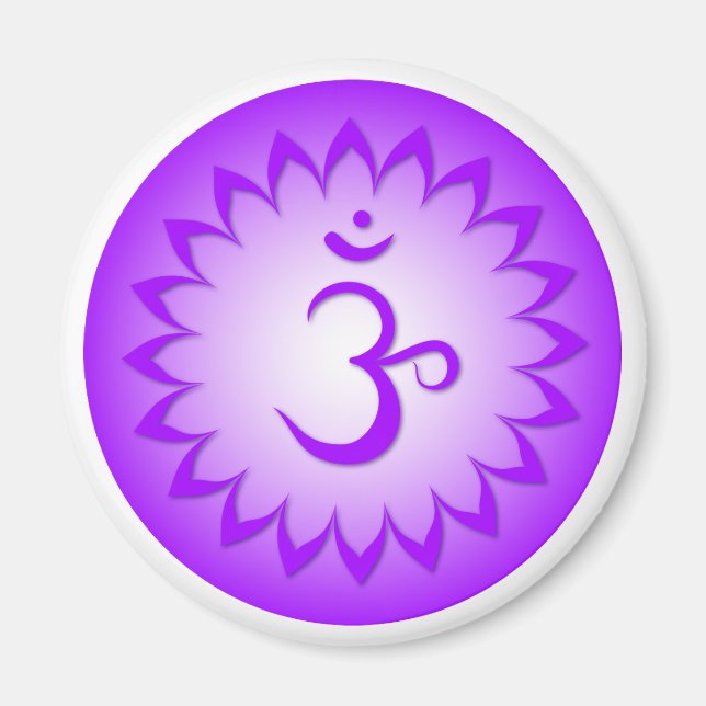 Aimant Couronne Chakra - Sahasrara (Devant)