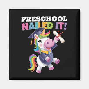 Aimant Couronne de fin d'études Licorne de maternelle C'e