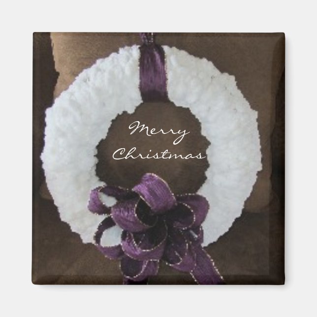 Aimant Couronne de Noël (Devant)