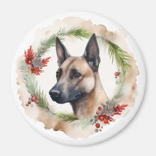 Aimant Couronne de Noël festive de Malinoi belge 