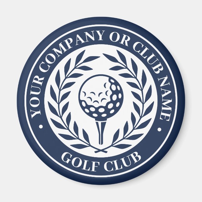 Aimant Couronne de victoire de golf classique Nom personn (Devant)