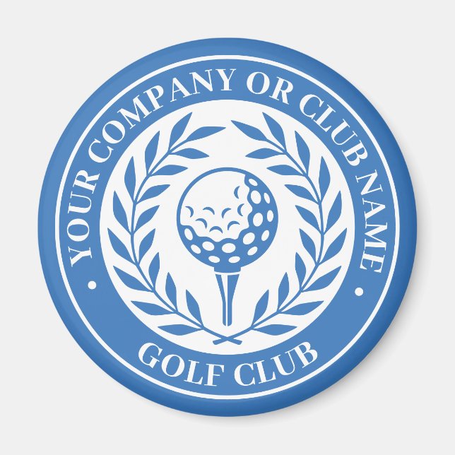 Aimant Couronne de victoire de golf classique Nom personn (Devant)