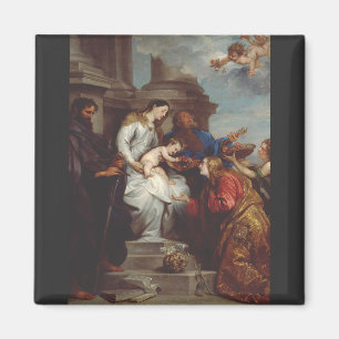 Aimant Couronnement de sainte Rosalie par Antoine van Dyc