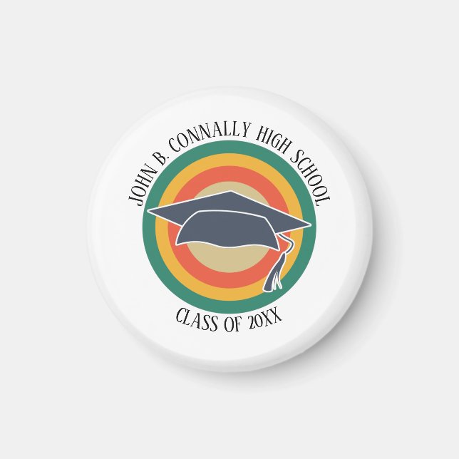 Aimant Cours de fin d'études secondaires personnalisé de  (Devant)