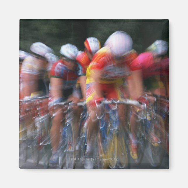 Aimant Course à vélo sur route (Devant)