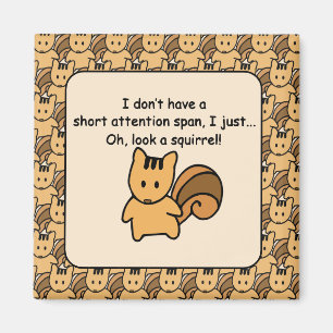 Aimant Courte Attention Spire Écureuil Design amusant