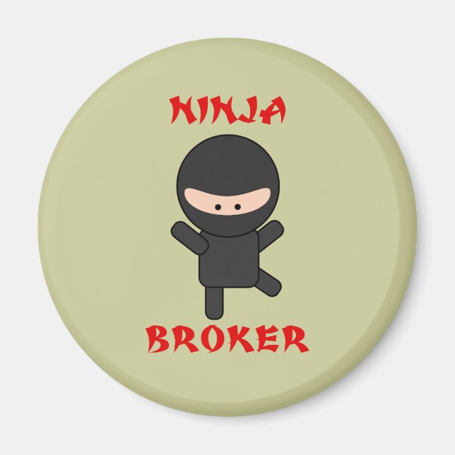 Aimant courtier ninja (Devant)