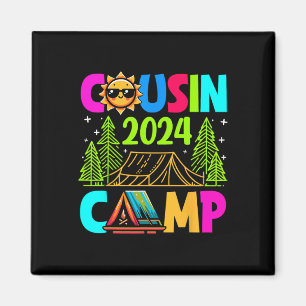 Aimant Cousin Camp 2024 Vacances en famille Camping été C