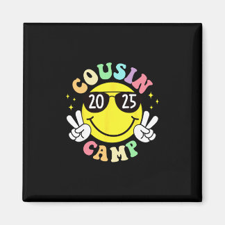 Aimant Cousin Camp 2025 Camping Campfire Summer Vacation