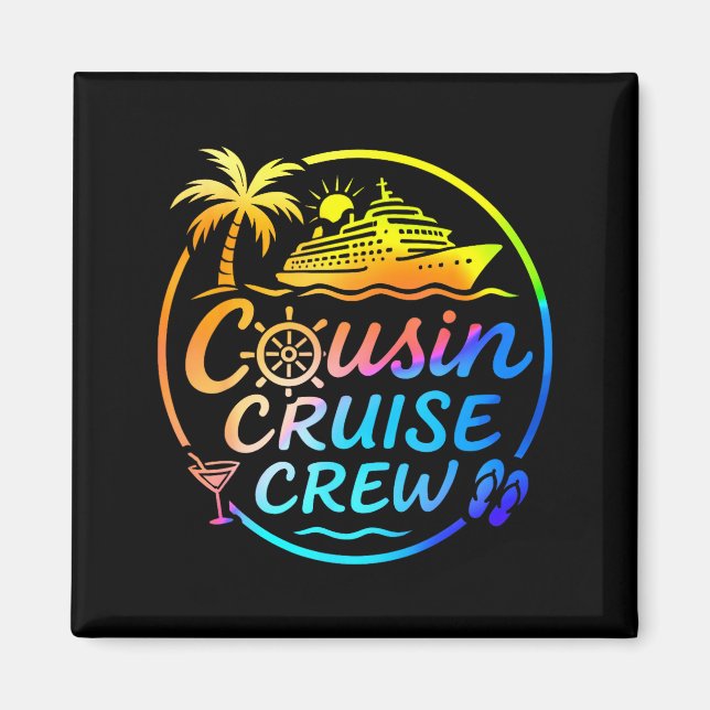 Aimant Cousin Cruise Crew Trocal Summer Vacation Matching (Devant)