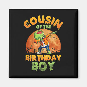 Aimant Cousin De L'Anniversaire Garçon Zombie Maman Hallo