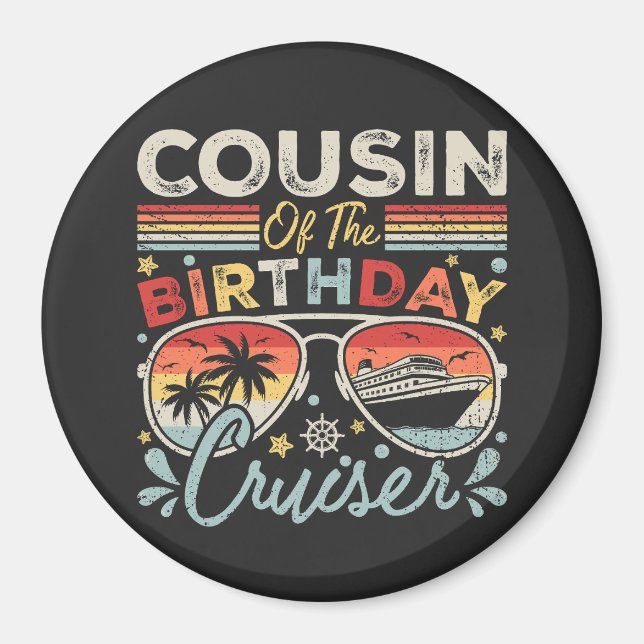 Aimant Cousin du Cercle de Vacances de Cruiser Anniversai (Devant)