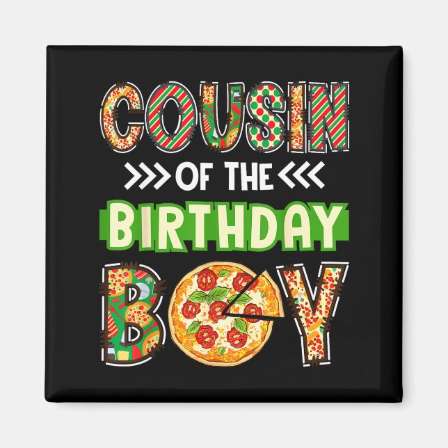 Aimant Cousin du garçon d'anniversaire du garçon amateur  (Devant)
