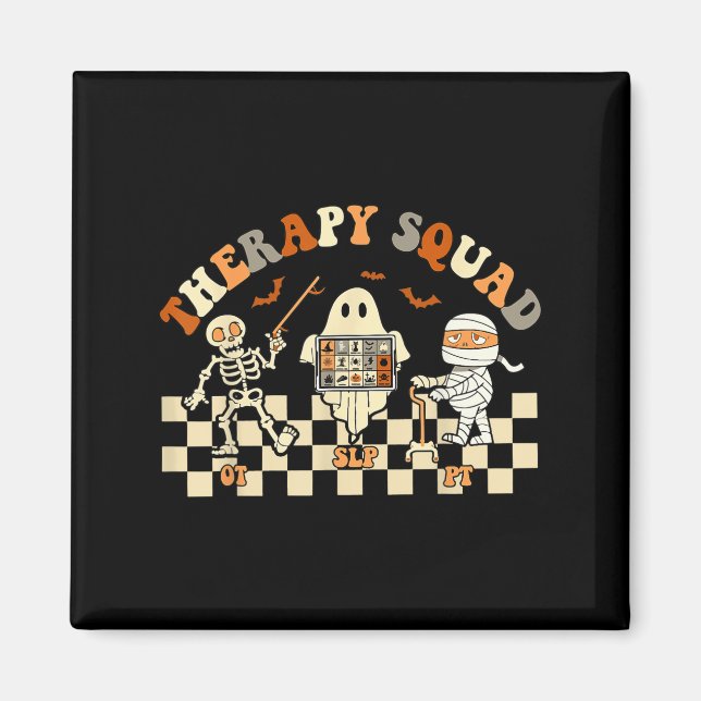 Aimant Coûts de l'infirmière d'Halloween de l'équipe de t (Devant)