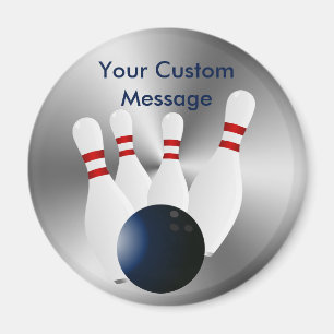 Aimant Coutume de boule de bowling de Pin des bornes de