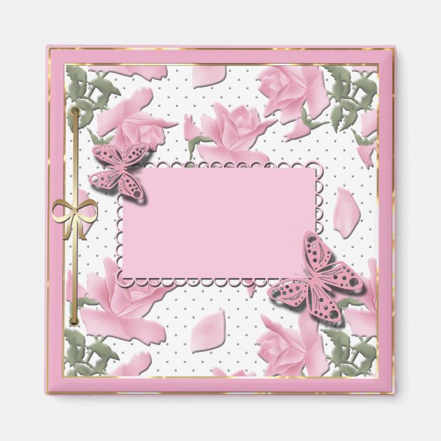 Aimant Couvercle rose (Devant)