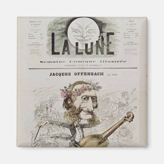 Aimant Couverture avant de 'La Lune' (Devant)