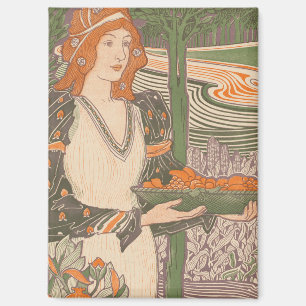 Aimant Couverture de magazine Antique Art Nouveau de Than
