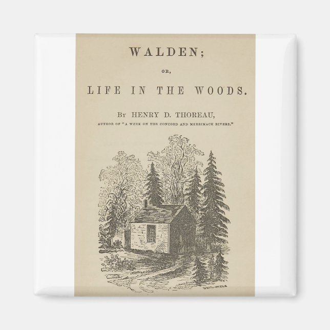 Aimant Couverture Vintage Walden (Devant)