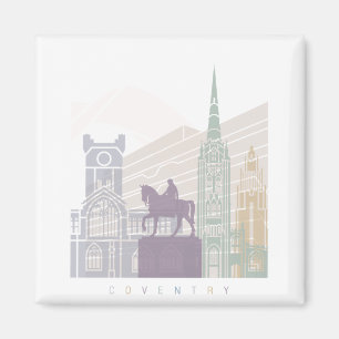 AIMANT COVENTRY SKYLINE POSTER PASTEL