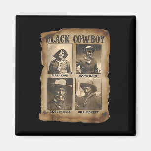Aimant Cow-boy Noir Rodeo Western Mélanine Histoire des N