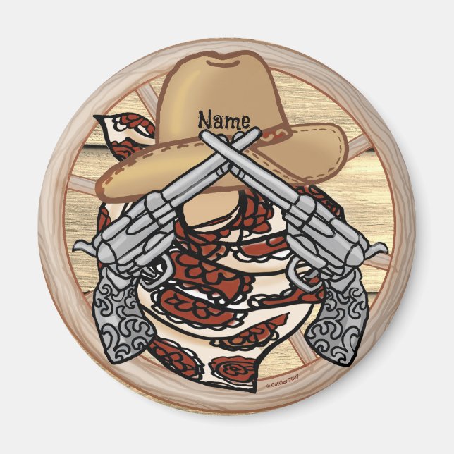 Aimant Cowboy du Texas occidental (Devant)
