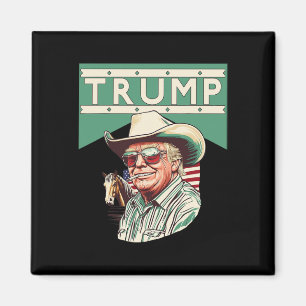 Aimant Cowboy Trump Trump Est Mon Président