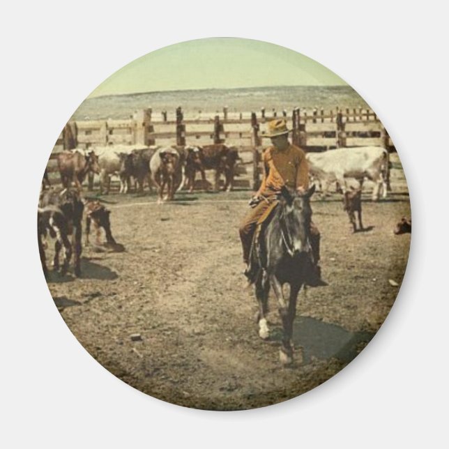 Aimant Cowboys et Cows (Devant)